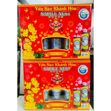 Combo 5 hộp 25 lon yến sào Khánh Hòa SAPILE NEST 200ml - Tăng sức đề kháng
