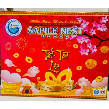 Combo 5 hộp 25 lon yến sào Khánh Hòa SAPILE NEST 200ml - Tăng sức đề kháng 5 Combo 5 hộp 25 lon yến sào Khánh Hòa SAPILE NEST 200ml - Tăng sức đề kháng 5
