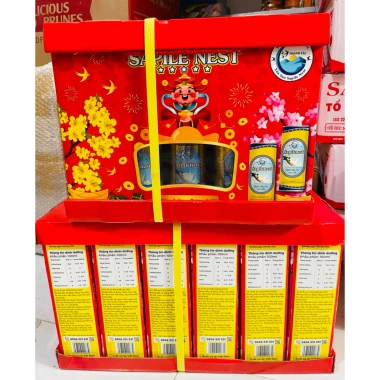 Combo 5 hộp 25 lon yến sào Khánh Hòa SAPILE NEST 200ml - Tăng sức đề kháng