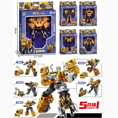 Combo 5 Hộp Đồ Chơi Robot Biến Hình 2 Trong 1 Siêu Ngầu - Giá Ưu Đãi 79,000₫