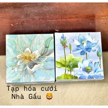 Combo 5 Hộp Đựng Bánh 9cm Phu Thê, Cốm, Bánh Dẻo, Bía - Trang Trí Tráp Cưới Hỏi, Bàn Gia Tiên, Quà Tặng Khách Mời 9