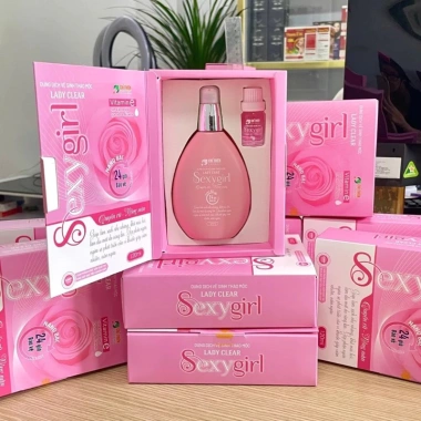 Combo 5 hộp dung dịch vệ sinh Sexy Girl + nước hoa hồng khít, thơm mát, quyến rũ, chỉ 300.000₫