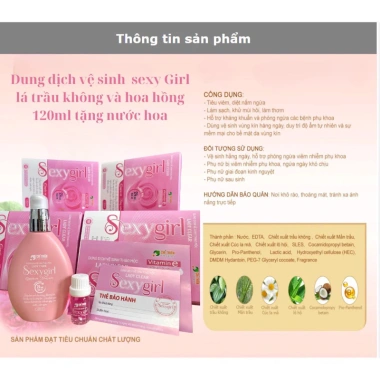 Combo 5 hộp dung dịch vệ sinh Sexy Girl + nước hoa hồng khít, thơm mát, quyến rũ, chỉ 300.000₫ 4