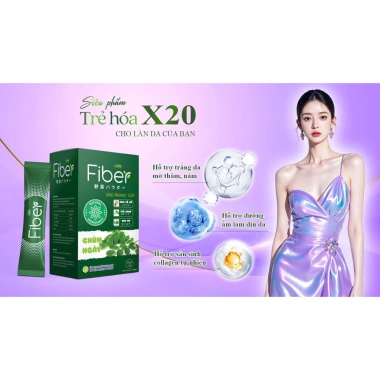 Combo 5 Hộp Fiber-T Collagen TINH-X20 Plus Collagen trắng da Hàn Quốc giảm giá 23% chỉ 800.000 5