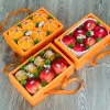 Combo 5 Hộp Giấy Mica Đựng Trái Cây & Hoa Quả - Quai Xách Lụa Cao Cấp, Quà Biếu Tặng Sang Trọng, Giá 145.000 VND 3