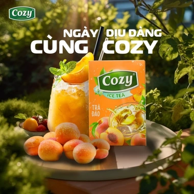 Combo 5 Hộp Trà Đào Cozy IceTea Trà Hòa Tan Vị Đào Giải Khát Pha Chế Trà Sữa Thạch Giá 114.000₫