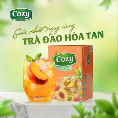 Combo 5 Hộp Trà Đào Cozy IceTea Trà Hòa Tan Vị Đào Giải Khát Pha Chế Trà Sữa Thạch Giá 114.000₫