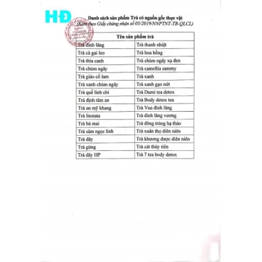 Combo 5 hộp Trà: thìa canh, đinh lăng, giảo cổ lam, cà gai leo - Giá 195.000 VND