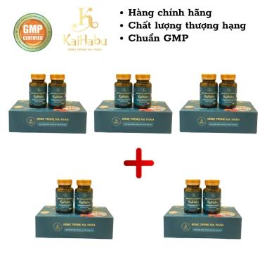 Combo 5 hộp Viên uống Đông trùng hạ thảo Linh chi KaiHabu – Tăng sức kháng, chỉ 1,725,000 VND