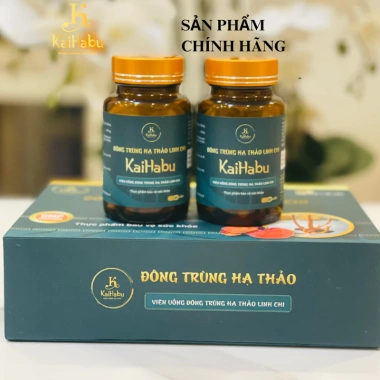 Combo 5 hộp Viên uống Đông trùng hạ thảo Linh chi KaiHabu – Tăng sức kháng, chỉ 1,725,000 VND
