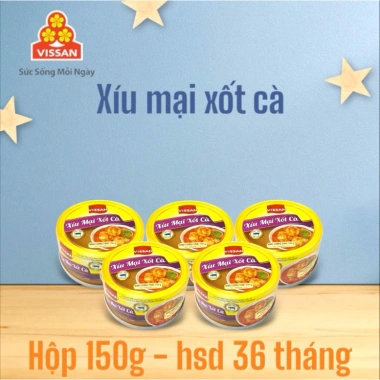 Combo 5 hộp Xíu mại xốt cà Vissan 150g - Giá giảm 169.613 VND, hạn dùng 2.028