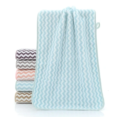 Combo 5 khăn mặt cotton lông cừu Hàn Quốc mềm mịn, siêu thấm nước, kẻ sọc - Khăn lau tay đa năng 50x35cm 22.200₫ 4
