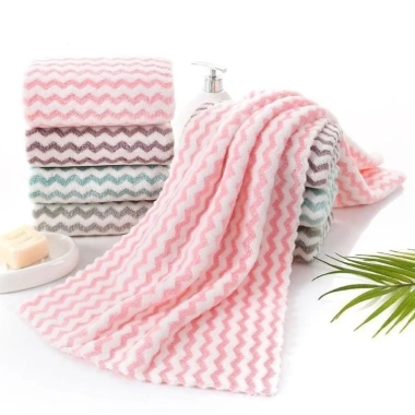 Combo 5 khăn mặt cotton lông cừu siêu mềm 30x50cm - Giá chỉ 8.900₫ 9
