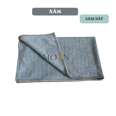Combo 5 Khăn Microfiber 50x55 Dày Đa Năng Fumoon – Lau Kính, Bàn Ghế, Xe, Giá 248k