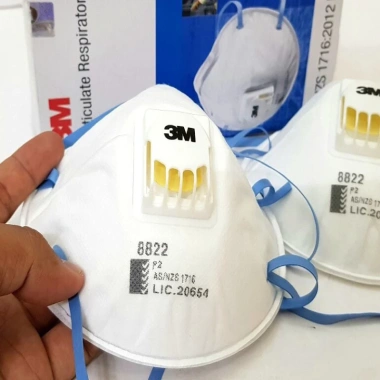 Combo 5 khẩu trang 3M 8.822 N95 - van thở, lọc PM2.5 Hàn Quốc, giá ưu đãi 145.000₫