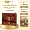 Combo 5 Khay Vân Gỗ Ren Trắng Đựng Giỏ Quà Tết Cao Cấp 2.025 và Túi Giấy Thiết Kế - 90.000đ
