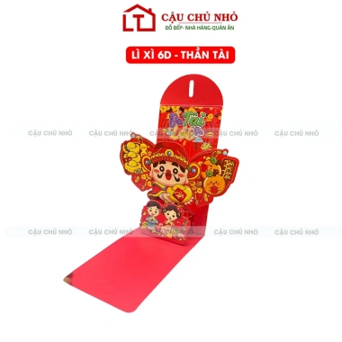 Combo 5 Lì Xì 6D Hottrend - Bao Lì Xì 3D Cao Cấp Dựng Đứng Sang Trọng, Giá 12.500đ