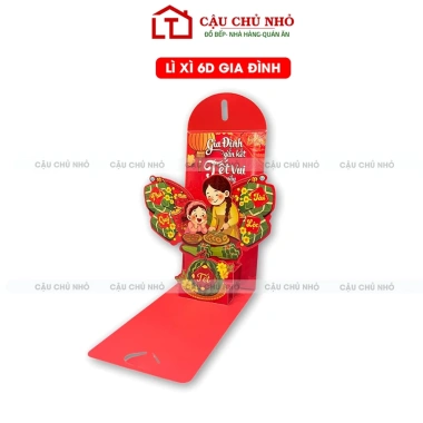 Combo 5 Lì Xì 6D Hottrend - Bao Lì Xì 3D Cao Cấp Dựng Đứng Sang Trọng, Giá 12.500đ