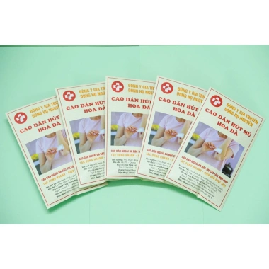 Combo 5 liệu trình Cao dán hút mủ Hoa Đà giảm 22% chỉ 470.000₫ trị mụn nhanh