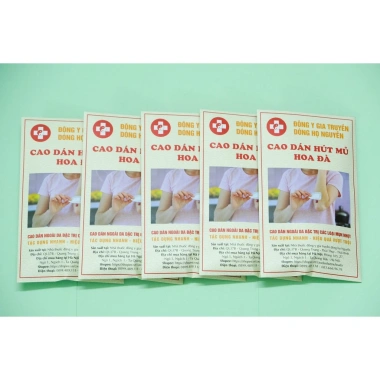 Combo 5 liệu trình Cao dán hút mủ Hoa Đà giảm 22% chỉ 470.000₫ trị mụn nhanh