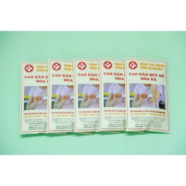 Combo 5 liệu trình Cao dán hút mủ Hoa Đà giảm 22% chỉ 470.000₫ trị mụn nhanh