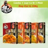 Combo 5 Loại Cà Ri 3 Phút Ông Chà 200g - Gà Cay, Gà Không Cay, Bò Cay, Bò Không Cay, Dê - 140.000đ