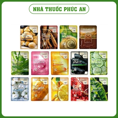 Combo 5 mặt nạ 3W Clinic Fresh Mask Sheet 23ml - Dưỡng da trắng sáng, mịn màng, chiết xuất thiên nhiên Hàn Quốc - 36.500₫