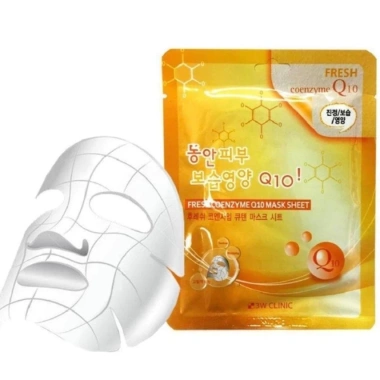 Combo 5 mặt nạ 3W Clinic Fresh Mask Sheet 23ml - Dưỡng da trắng sáng, mịn màng, chiết xuất thiên nhiên Hàn Quốc - 36.500₫