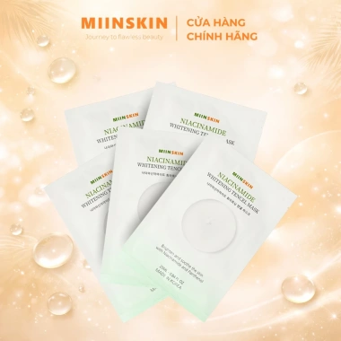 Combo 5 Mặt Nạ Tencel Niacinamide Cấp ẩm và Sáng Da - Miinskin 169k