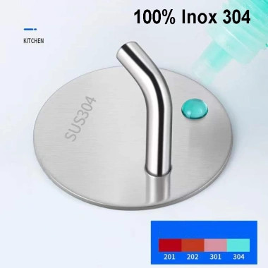 Combo 5 Móc Dán Tường Siêu Dính Kèm Keo, Móc Chữ J Treo Quần Áo Giá 23.000 VNĐ