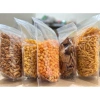Combo 5 món Snack 1,5kg - Xương Chó, Cá Phồng, Nui Chiên, Quẩy Cua, Chuối Sấy Mè Gừng, Giòn Tan, Giá chỉ 86.356 VND