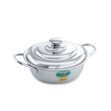 Combo 5 Nồi Lẩu Inox 430 Together Hàng Dày Cao Cấp - Giá Ưu Đãi 375.000₫