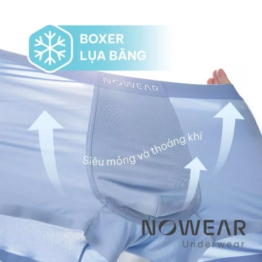 Combo 5 quần Boxer nam NOWEAR thun lạnh - co giãn 4 chiều, thấm hút, kháng khuẩn - 428.400₫ 2