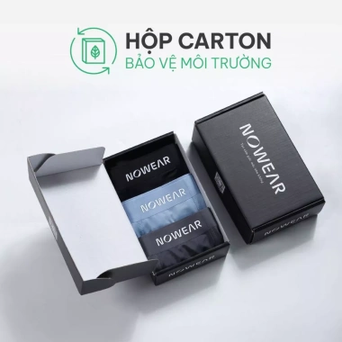 Combo 5 quần Boxer nam NOWEAR thun lạnh - co giãn 4 chiều, thấm hút, kháng khuẩn - 428.400₫ 8