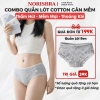 Combo 5 Quần Lót Cotton Đính Cute - Cạp Vừa Đáy, Kháng Khuẩn AMYBRA L861 152.000đ