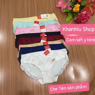 Combo 5 Quần Lót Cotton Ren Mông - Chất Mềm Mát, Kháng Khuẩn, Đủ Màu, Giá 79.000 VNĐ Combo 5 Quần Lót Cotton Ren Mông - Chất Mềm Mát, Kháng Khuẩn, Đủ Màu, Giá 79.000 VNĐ
