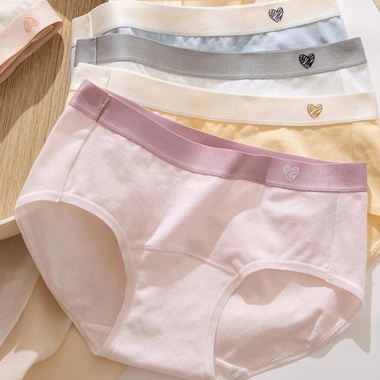 Combo 5 Quần Lót Nữ Cotton Viền Pastel + Quần Chip Cạp Ôm Hông Không Lộ Viền AMYBRA L183 Giá chỉ 184.000 VND
