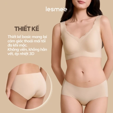 Combo 5 Quần Lót Nữ LESMÉE Không Viền Kháng Khuẩn Co Giãn Mềm Mịn Giá 199k 5