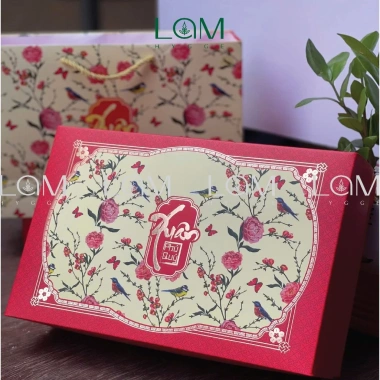 Combo 5 Set Vỏ Hộp Quà Tết Phú Quý Đựng Bánh Mứt, Túi Xách và Vách Ngăn Siêu Đẹp - Giá 60.000đ Tết 2.026 4