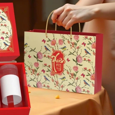 Combo 5 Set Vỏ Hộp Quà Tết Phú Quý Đựng Bánh Mứt, Túi Xách và Vách Ngăn Siêu Đẹp - Giá 60.000đ Tết 2.026 9
