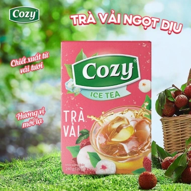 Combo 5 Trà Cozy Hoà Tan Ice Tea 16 gói Đào Dâu Vải Chanh Dây Sâm Bí Đao Thanh Nhiệt Giải Khát 186k 6 Combo 5 Trà Cozy Hoà Tan Ice Tea 16 gói Đào Dâu Vải Chanh Dây Sâm Bí Đao Thanh Nhiệt Giải Khát 186k 6