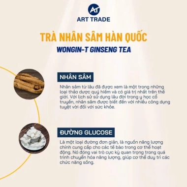 Combo 5 Trà Nhân Sâm Đường Phèn Hàn Quốc - Giá ưu đãi 130k, tăng sức khỏe, năng lượng