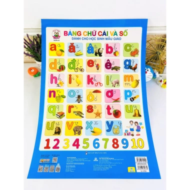 Combo 5 Tranh Bảng Chữ Cái & Số Có Nẹp - Sách Học Đọc Viết Giá Ưu Đãi 67.500₫ 2