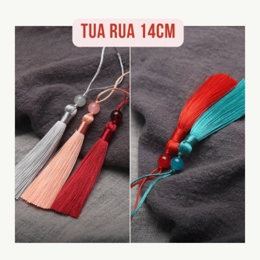 Combo 5 Túa Rua Gắn Ngọc 14cm - Trang Trí Tết Đám Cưới Cổ Trang, Giá 10.000đ