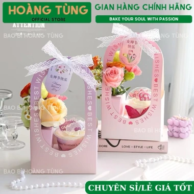Combo 5 Túi BEST WISH Quai Xách Đựng Hoa Bánh và Hoa Nước - Giá Chỉ 20.600₫