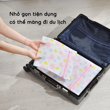 Combo 5 Túi Giặt Lưới - Khóa kéo, Ngăn giãn quần áo, đồ lót, tất, vớ - 55.000 VND 4