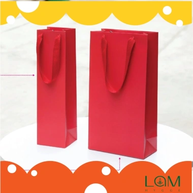 Combo 5 Túi Giấy Đựng Hộp Rượu Tây 750ml & Mật Ong - Quà Tặng Cao Cấp, Xách Vững