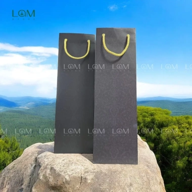 Combo 5 Túi Giấy Đựng Hộp Rượu Tây 750ml & Mật Ong - Quà Tặng Cao Cấp, Xách Vững