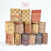 Combo 5 túi giấy Kraft túi xi măng quai xách họa tiết đa kích cỡ - Menystore 34k 5