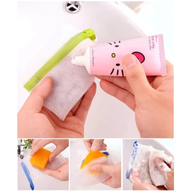 Combo 5 Túi Lưới Đựng Xà Phòng Tạo Bọt BB - Tiết Kiệm, Dễ Dùng, Giá Chỉ 20.300 VND (Giá Gốc 25.781 VND)